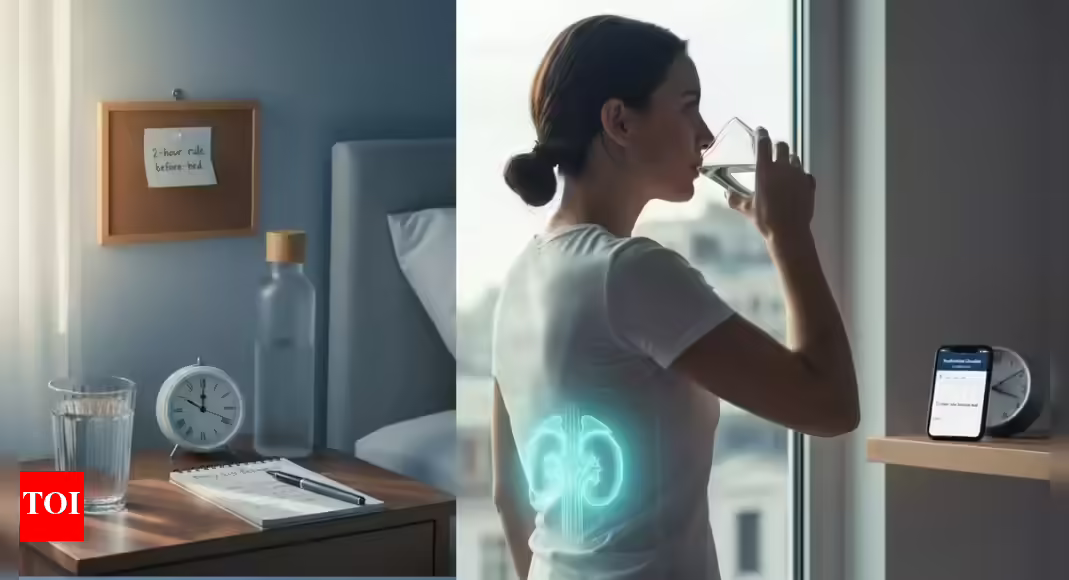 Water timing that helps your kidneys: Why spaced sips beat late-night chugs