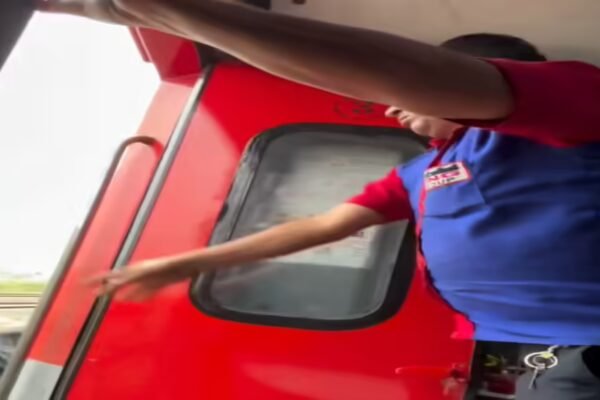 Watch: Railways employee filmed by passenger throwing garbage from moving train; removed from service | India News