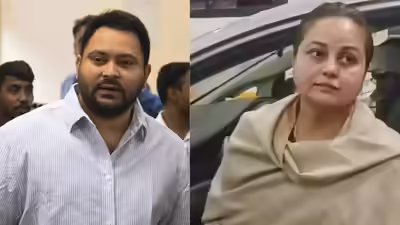 <p>Tejashwi Yadav and Rohini Acharya (File photos)</p> 'Can't donate a bottle of blood': Rohini attacks Tejashwi's 'dirty kidney' remark; slams 'Haryanvi Mahapurush'