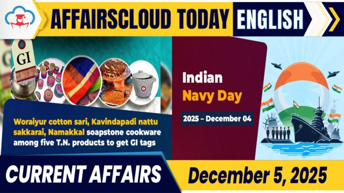 Current Affairs 5 December 2025