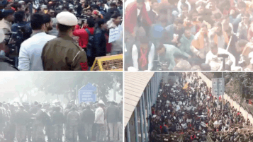 Hindu man killed in Bangladesh: Major showdown in Delhi; protesters break barricades, clash with cops | India News