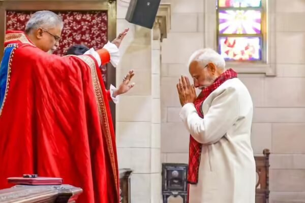 Prayers & a message as PM Modi joins Christmas service | India News