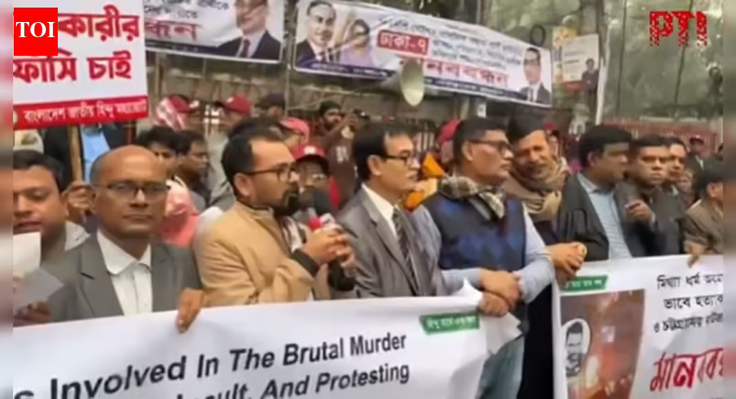 Watch: Hindu group protests in Dhaka; demand action over minority lynchings in Bangladesh
