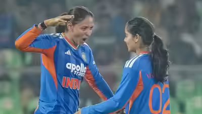 Photo/PTI INDW vs SLW: India seal T20I series 5-0 as Harmanpreet Kaur, Arundhati lift hosts past Sri Lanka