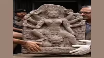 Jammu and Kashmir: Fisherman recovers stone sculpture of goddess from Jhelum