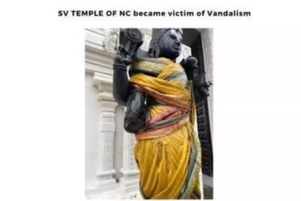 'Not just vandalism’: Statue damaged at Hindu temple in US, investigation under way