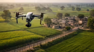 Representative image (AI-generated) Suspected Pakistani drone sighted in J&K’s Samba; second time in a row