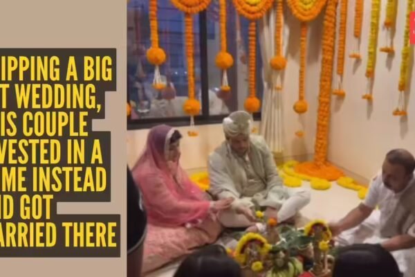 Skipping a big fat wedding, this couple invested in a home instead and got married there