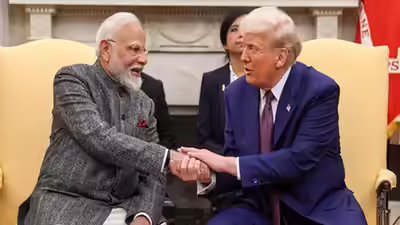 Prime Minister Narendra Modi with US President Donald Trump (File photo) 'Movers, shaker, and beggars': Pakistan's national meltdown over the India-US trade deal