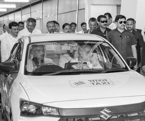 Amit Shah Launches Bharat Taxi in Gujarat, Says Cooperative Taxi Model Will Reach 500 Cities