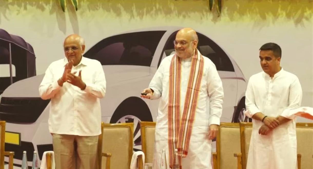 HM Amit Shah Launches 'Bharat Taxi' In Gujarat, Expanding Cooperative Ride-Hailing Initiative