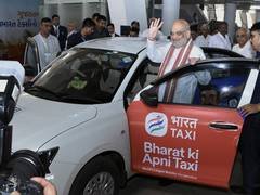 Union Minister Amit Shah inaugurates 'Bharat taxi' in Gujarat