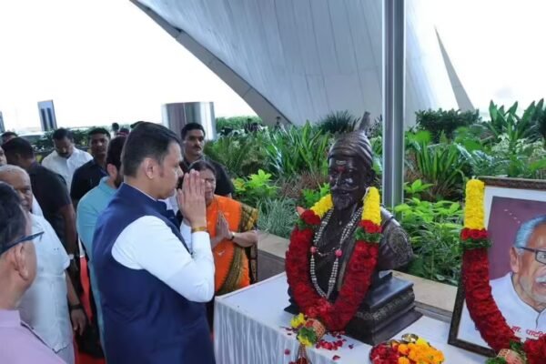 Fadnavis flags off Bharat Taxi service at Navi Mumbai airport | Mumbai News