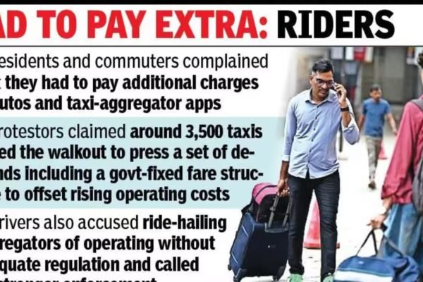 Taxi walkout disrupts travel across Bhopal; talks between unions and authorities under way | Bhopal News