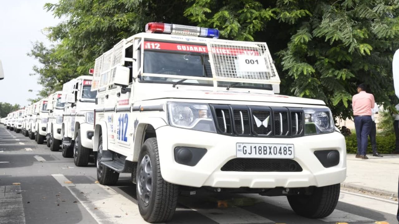 Gujarat Flags Off 500 New Janrakshak Vehicles
