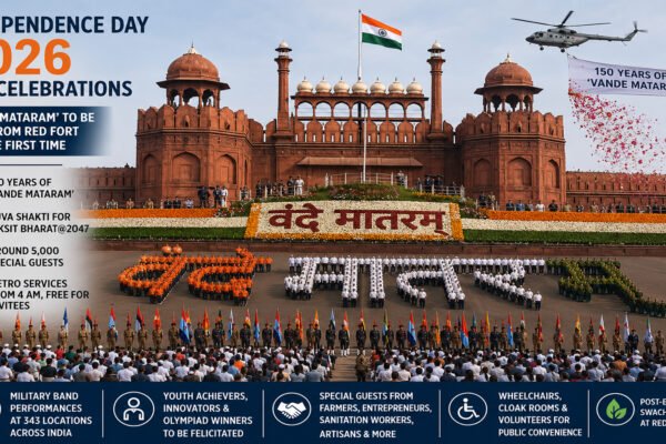 Independence Day Celebrations 2026 to honour 150 years of Vande Mataram, 'Yuva Shakti for Viksit Bharat@2047'